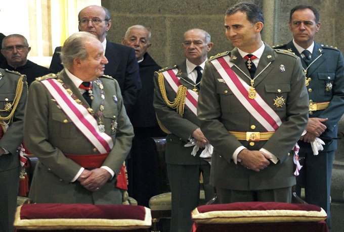 EL REY Y EL PRÍNCIPE, JUNTOS HOY EN UN ACTO CASTRENSE EN EL ESCORIAL