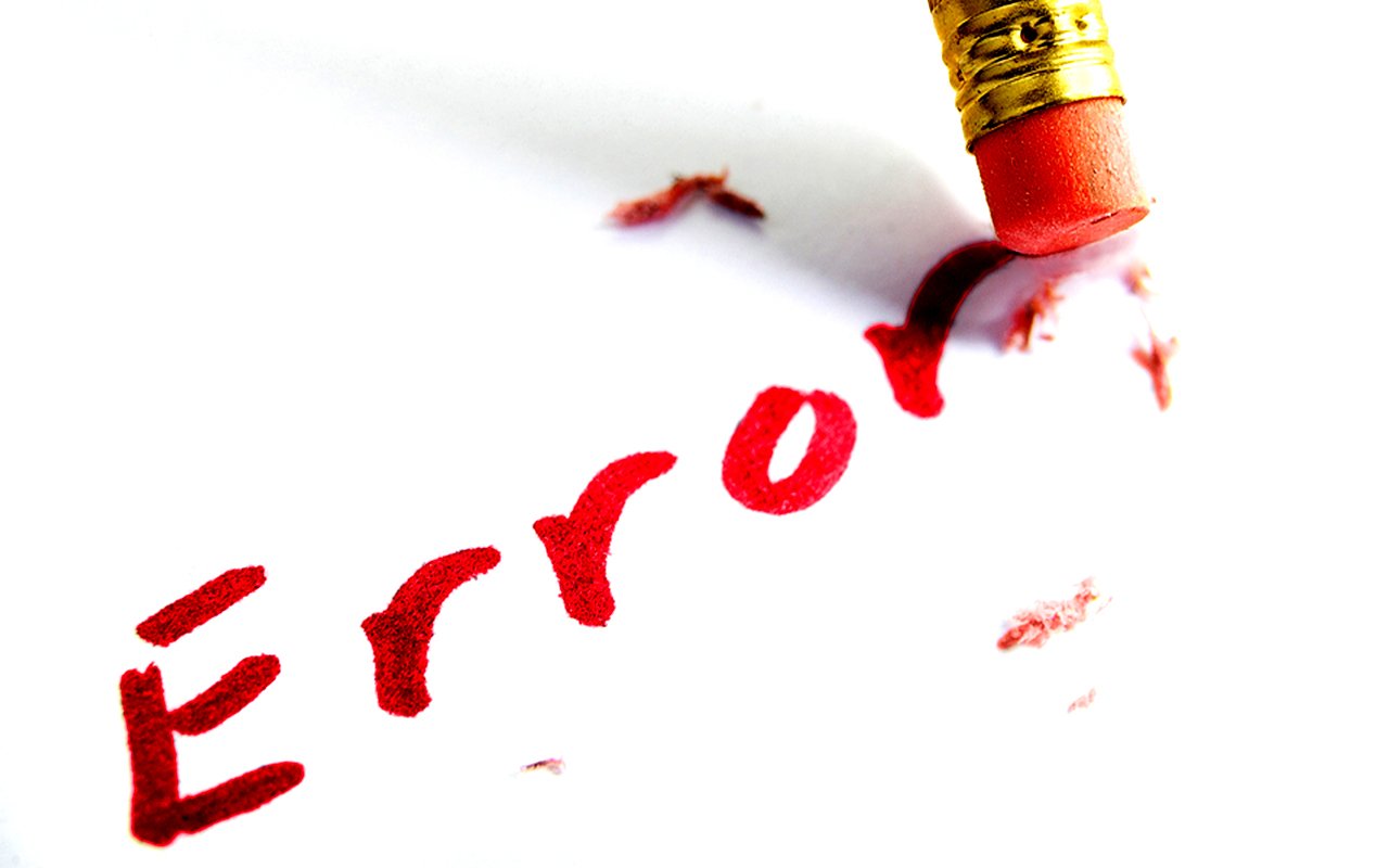 16 Los errores en la vida WEB
