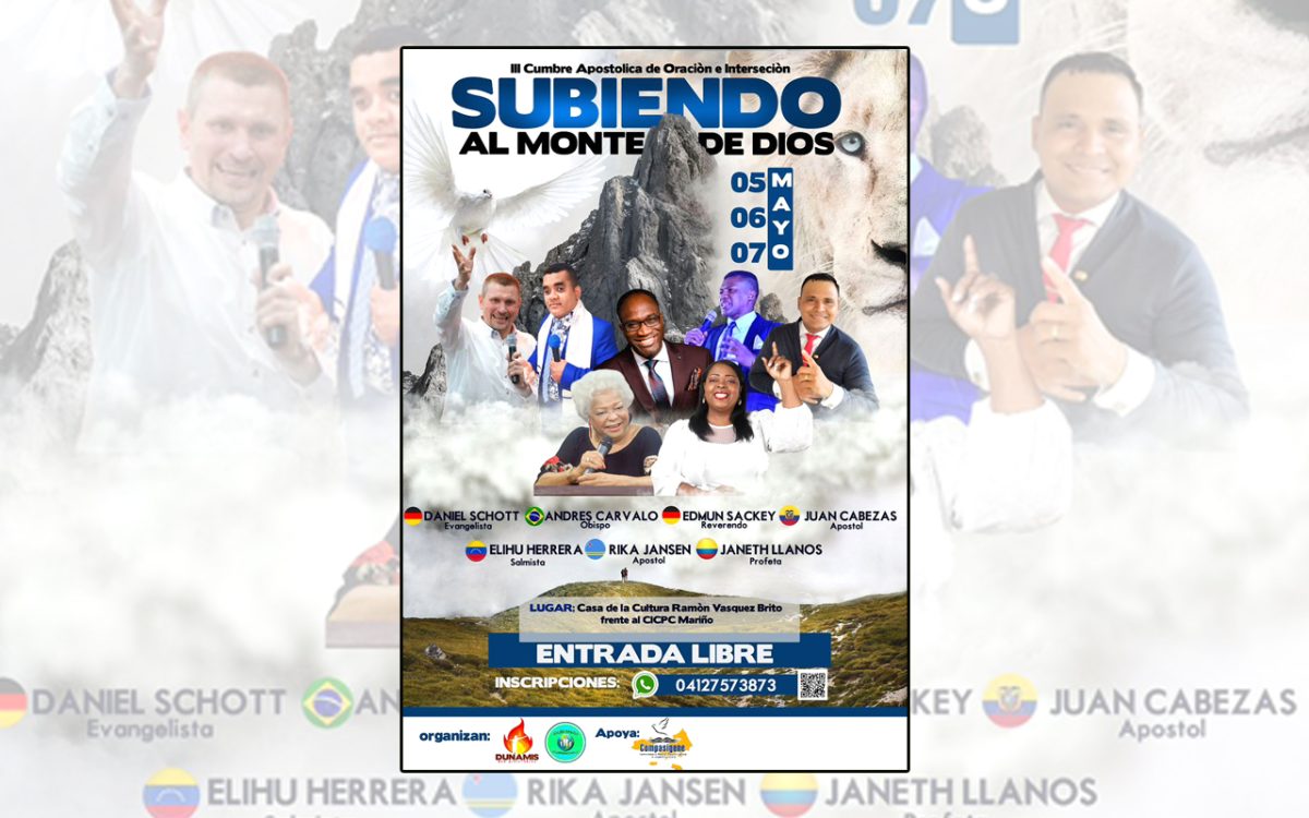 III Cumbre Apostólica de Oración e Intercesión ‘Subiendo al Monte de Dios’ en Porlamar WEB